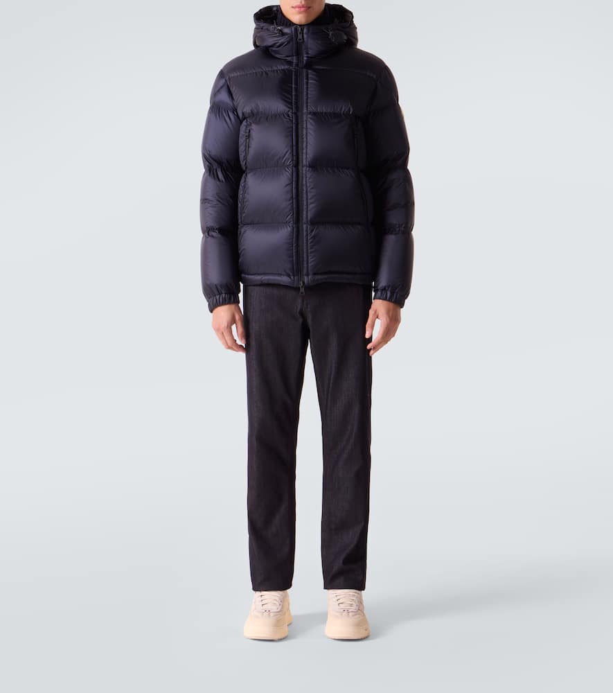 Moncler Rivau Down Jacket In Blue