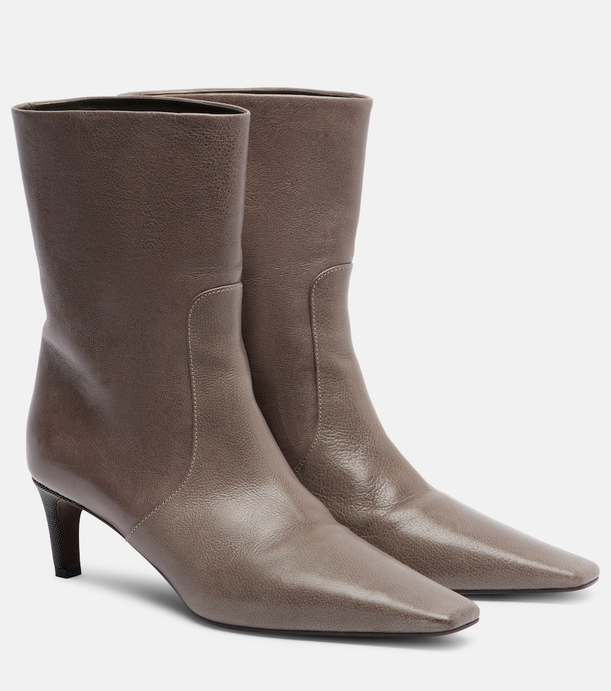 Brunello Cucinelli Monili leather ankle boots | Thumbnail 6 Brunello Cucinelli Monili leather ankle boots | Thumbnail 6