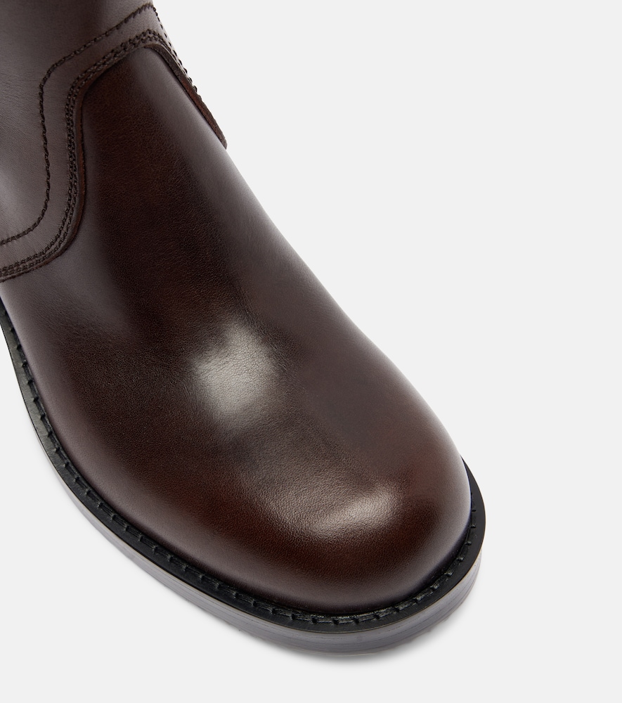  Dries Van Noten Dries Van Noten Bikerstiefel Aus Leder 
