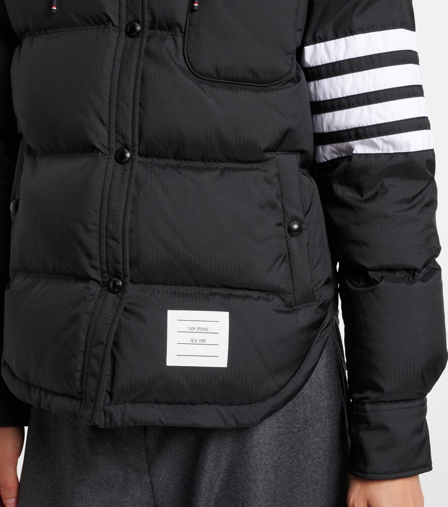  Thom Browne Thom Browne 4-bar Hooded Quilted Down Jacket 