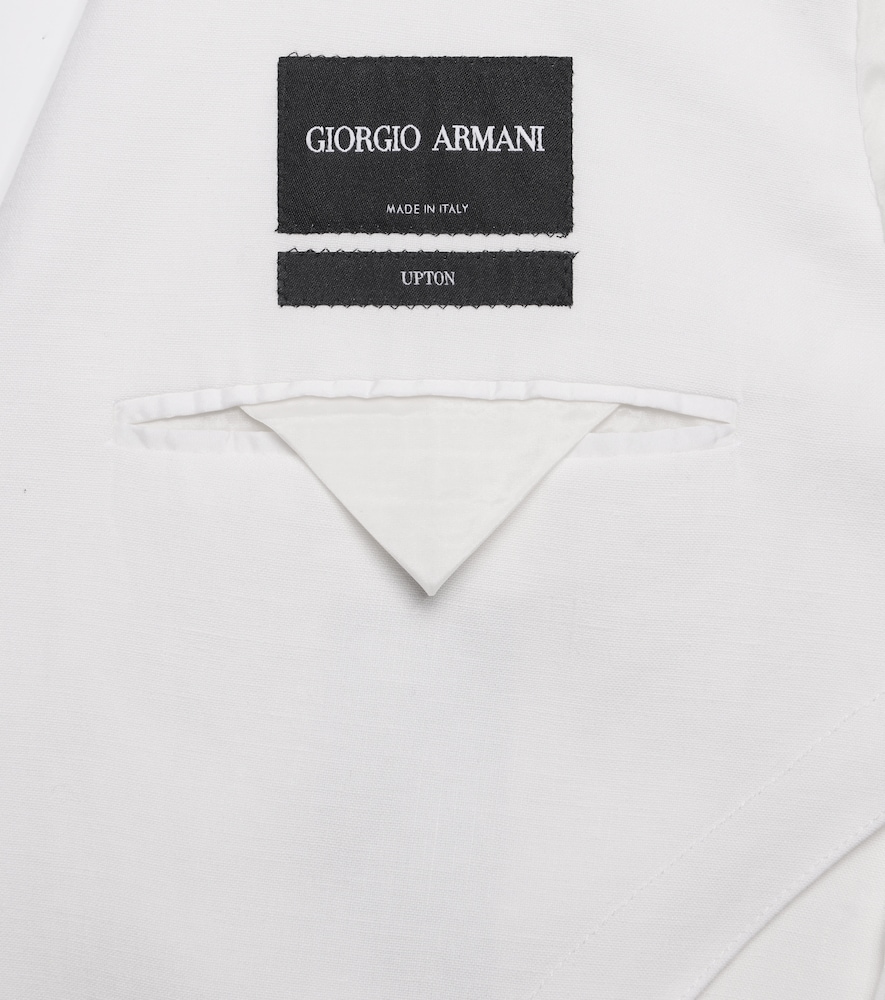  Giorgio Armani Giorgio Armani Blazer Upton In Canvas Di Lino 