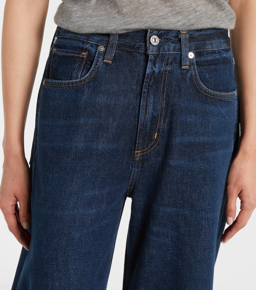 Citizen Of Humanity Paloma Mid-rise Wide-leg Jeans In Blue