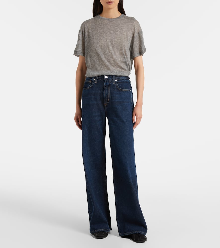 Citizen Of Humanity Paloma Mid-rise Wide-leg Jeans In Blue
