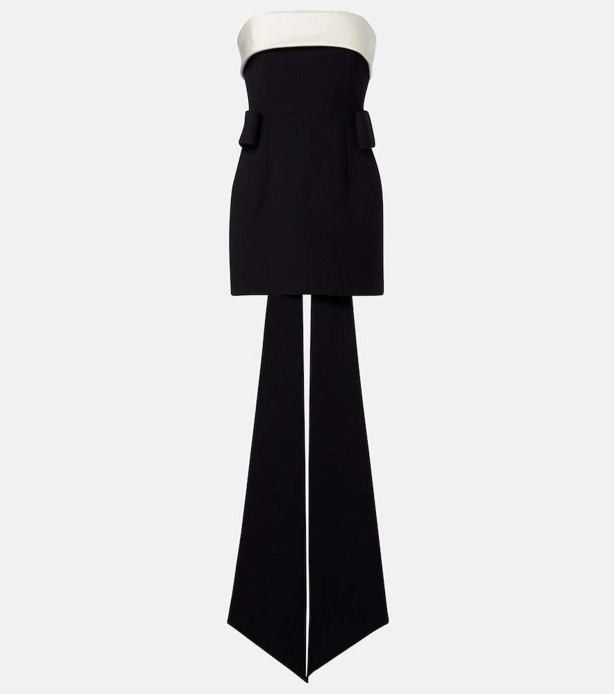 The New Arrivals Ilkyaz Ozel Lalani draped strapless minidress