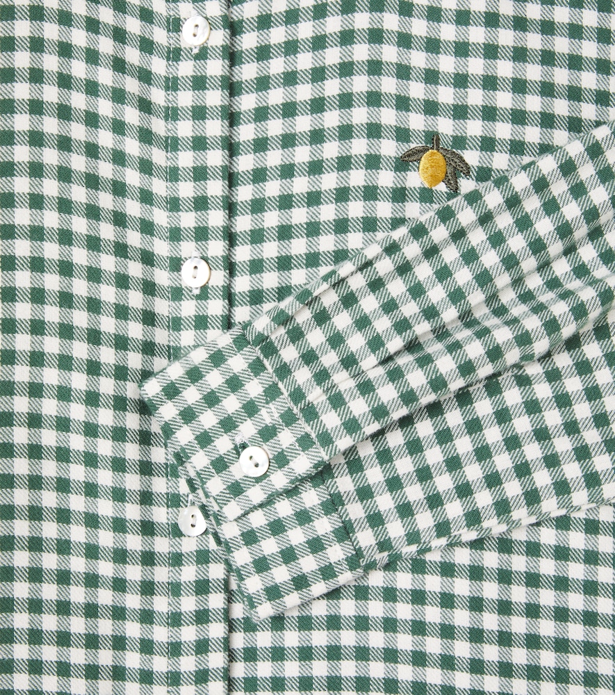  Konges Slojd Konges Slã¸jd Foret Checked Cotton Flannel Shirt 