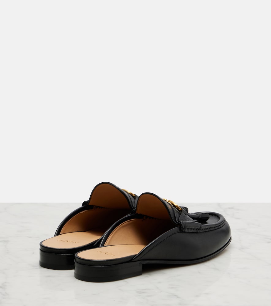 Garavani Vlogo Tasseled Leather Mules