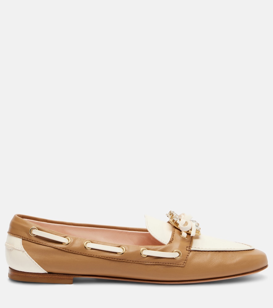  Roger Vivier Roger Vivier Verzierte Segelschuhe Aus Leder 
