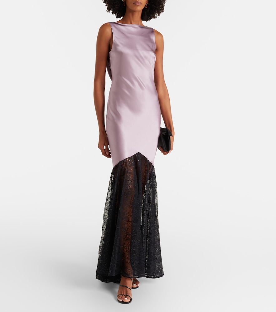 Nina Ricci Silk-blend gown
