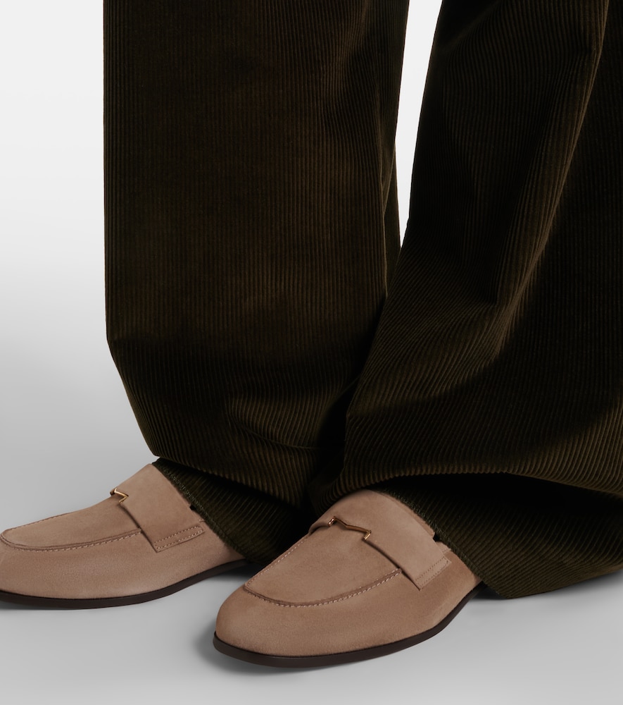 Max Mara Goccia suede mules