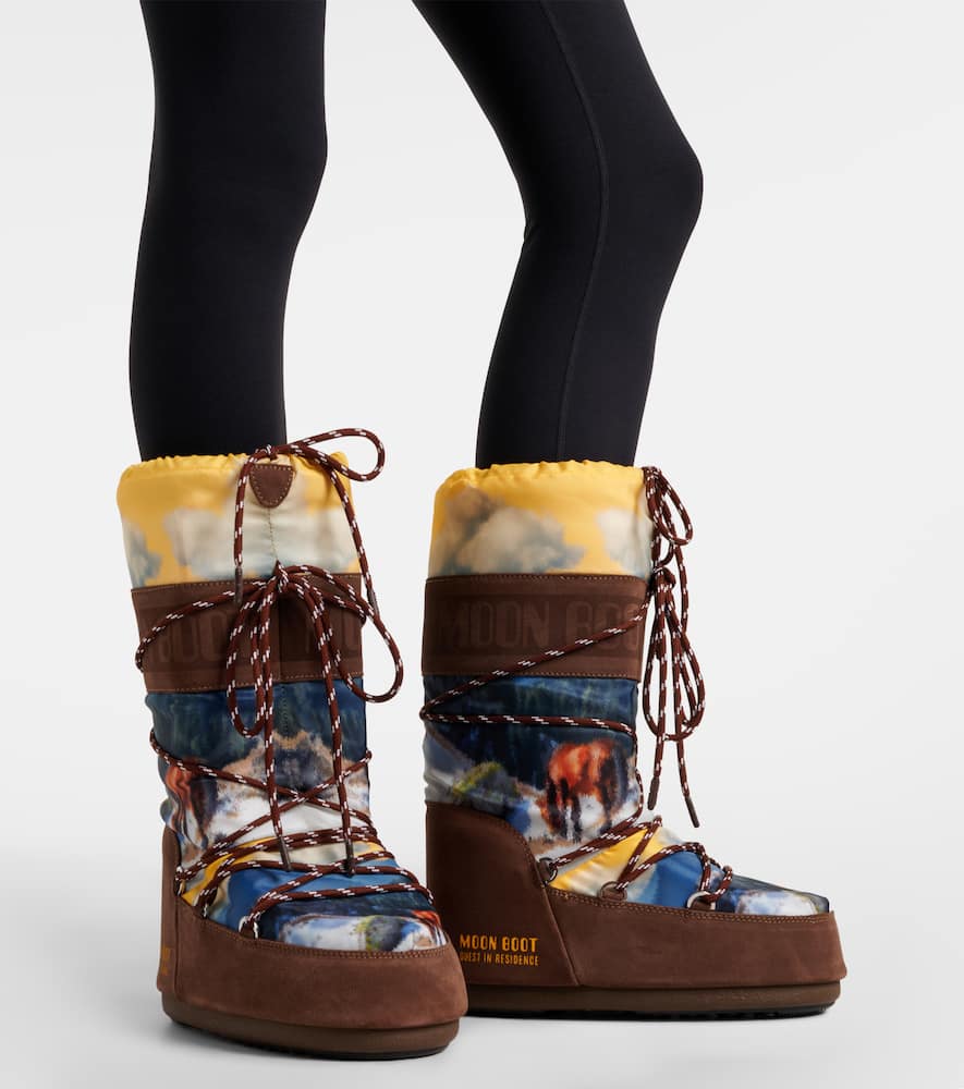 Moon Boot X Guest In Residence Icon High Snow Boots In Brown
