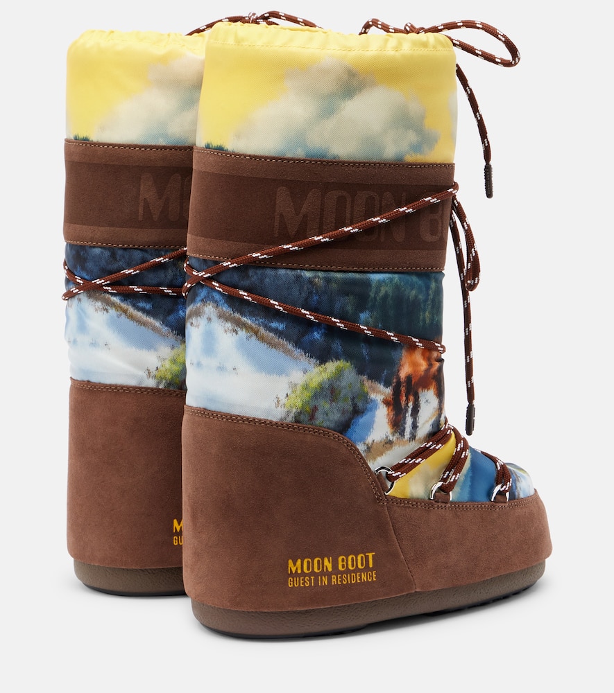 Moon Boot X Guest In Residence Icon High Snow Boots In Brown
