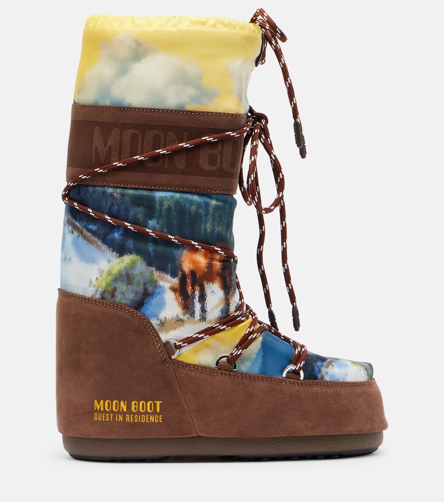Moon Boot X Guest In Residence Icon High Snow Boots In Brown