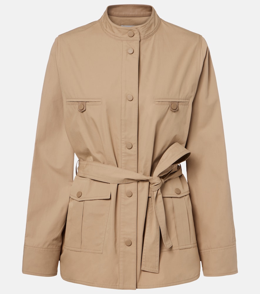 Yves Salomon Belted cotton jacket