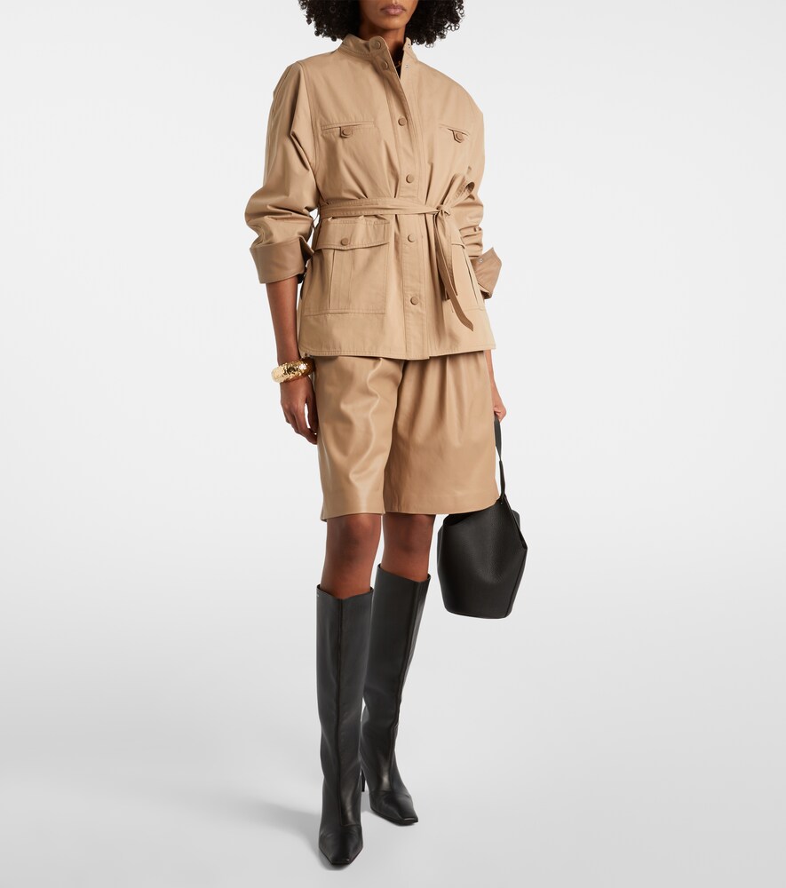  Yves Salomon Yves Salomon Belted Cotton Jacket 