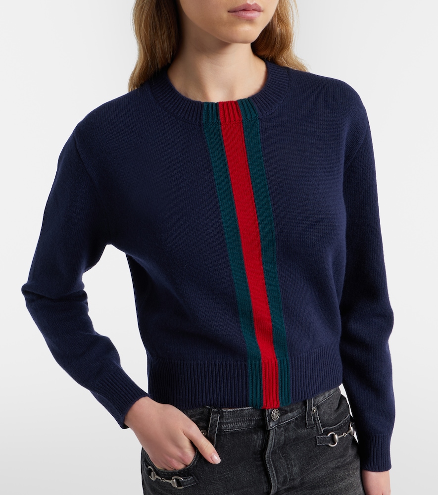  Gucci Gucci Pullover Web Stripe Aus Wolle 