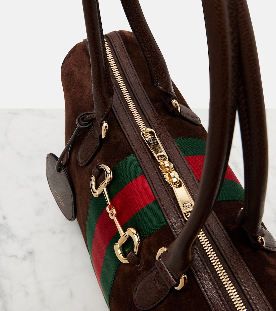  Gucci Gucci Weekender Gucci Borsetto Large Aus Veloursleder 
