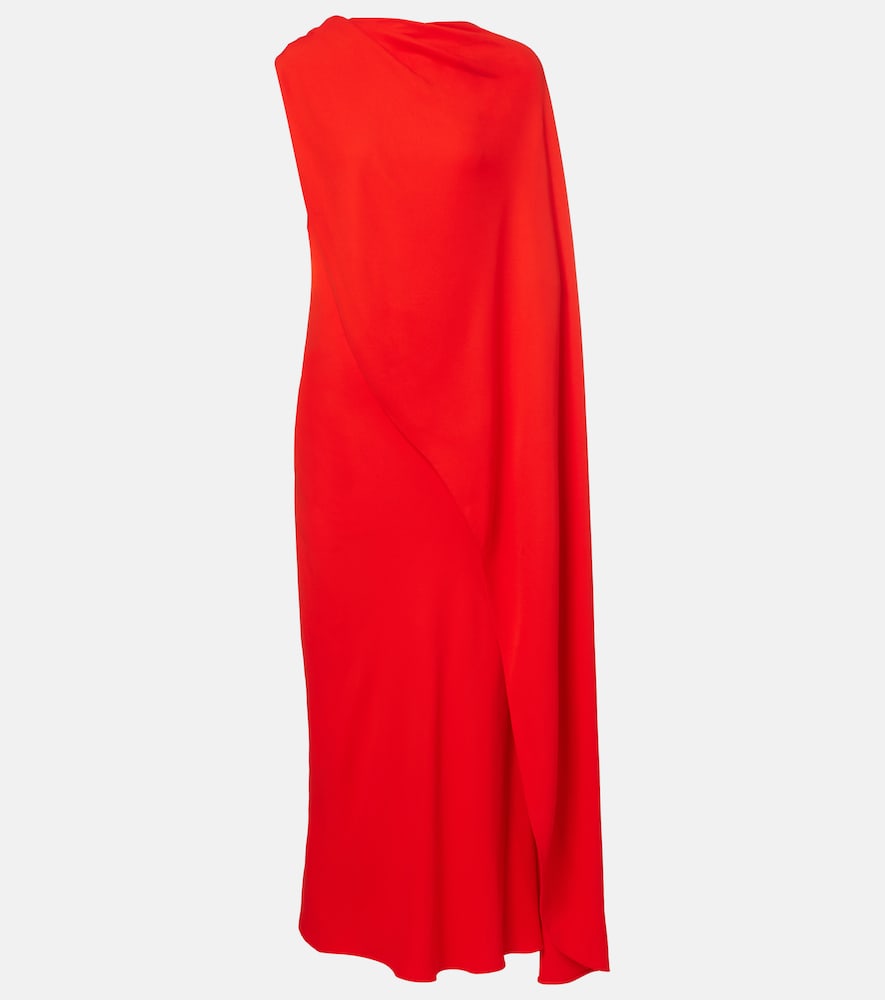 Balenciaga Open-back caped gown