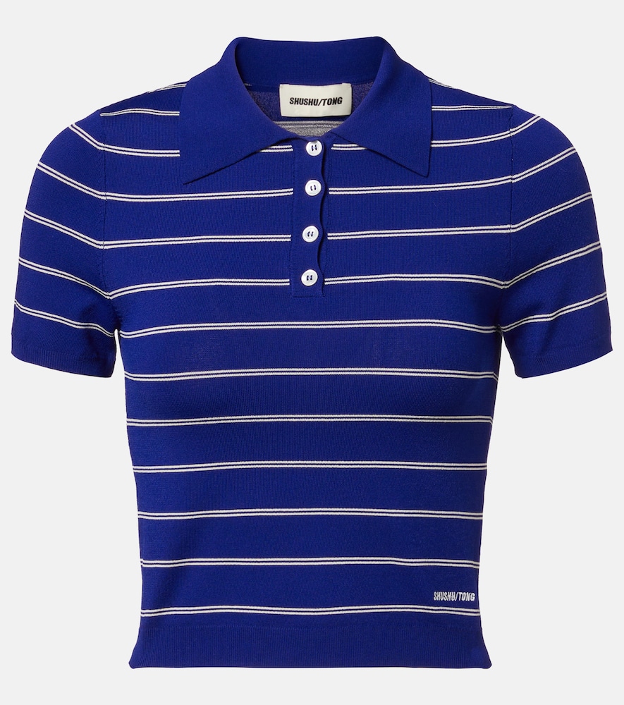 Shushu/Tong triped polo shirt