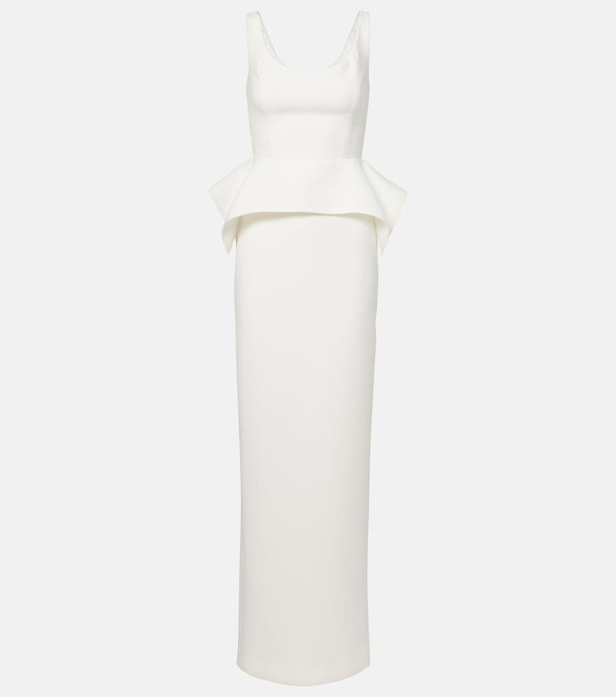 Roland Mouret Peplum crêpe gown