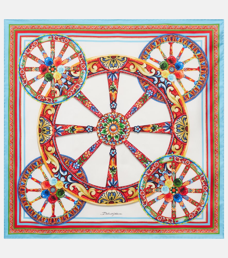 Tuch Carretto aus Seiden-Twill