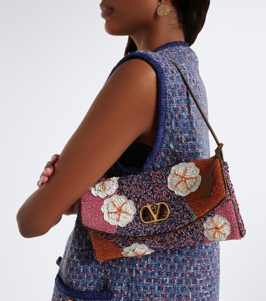 Garavani Devain Small Floral Shoulder Bag