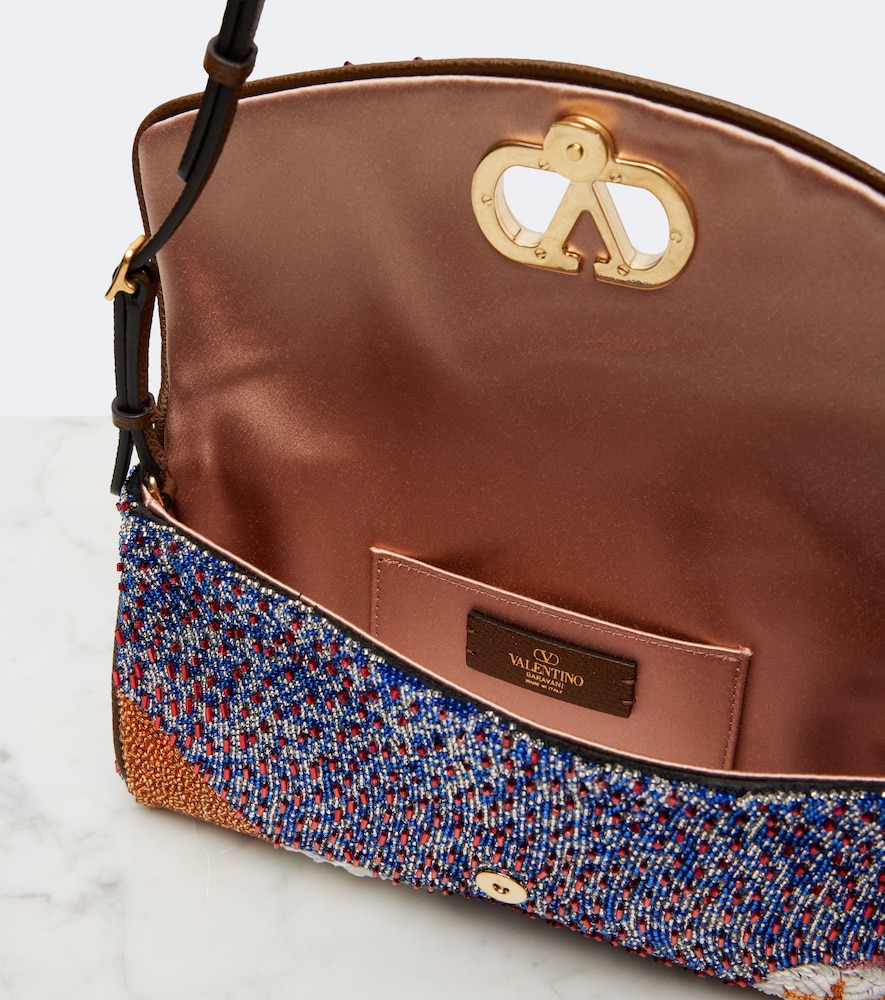 Garavani Devain Small Floral Shoulder Bag