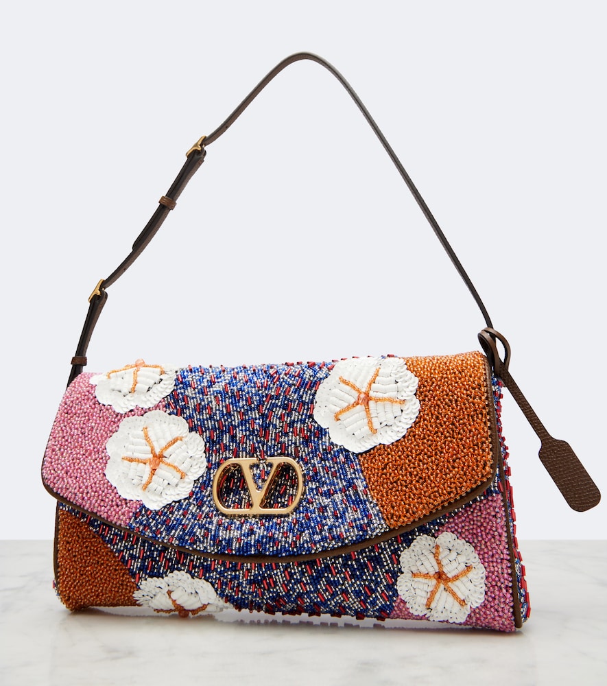 Garavani Devain Small Floral Shoulder Bag