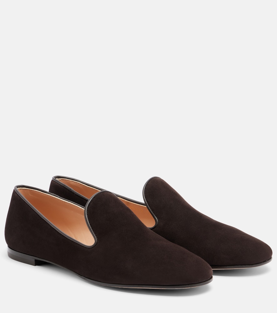 Gianvito Rossi Women's Brown Suede Loafers UK Size 4 - Mytheresa