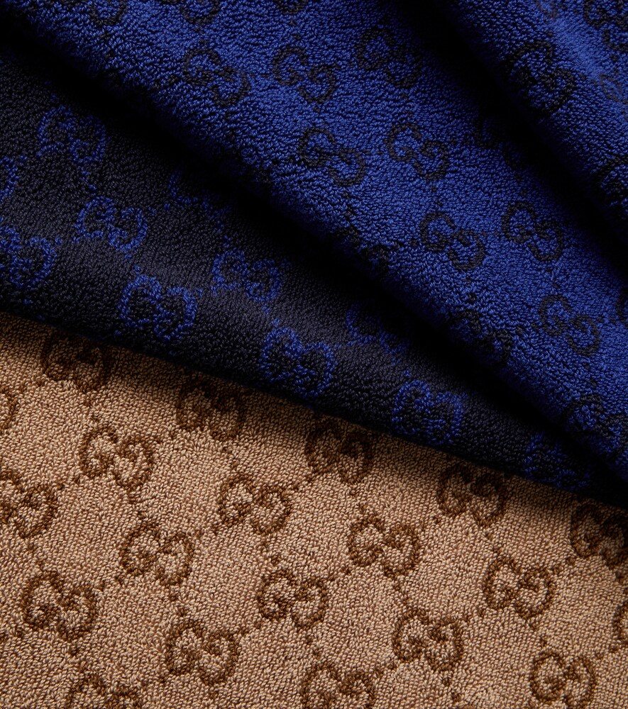  Gucci Gucci Toalla De Rizo De Algodón Con Gg 