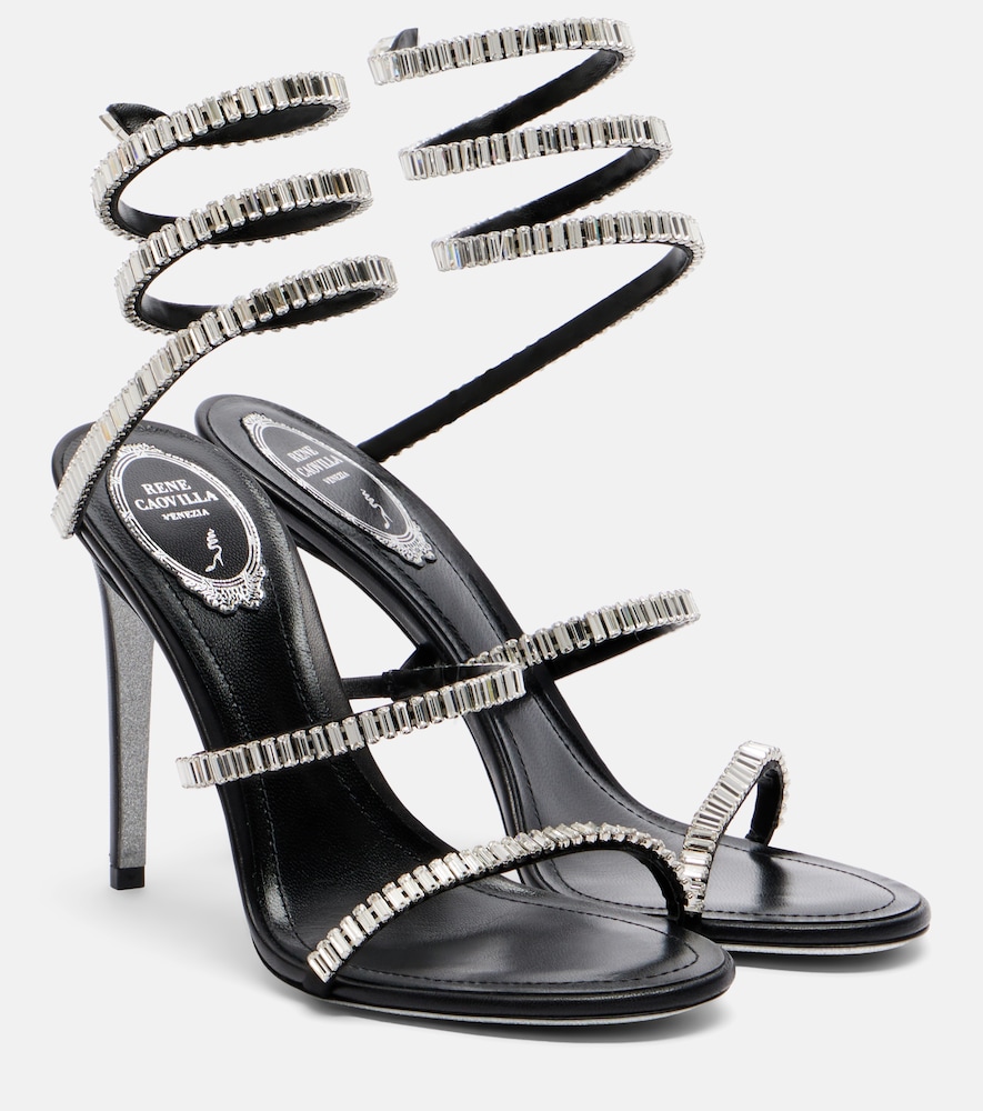 Rene Caovilla Cleo Spark embellished leather sandals