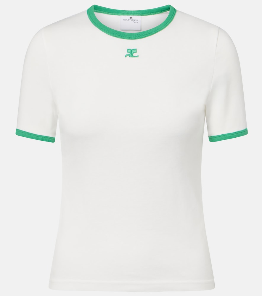 Courrèges T-shirt in jersey di cotone