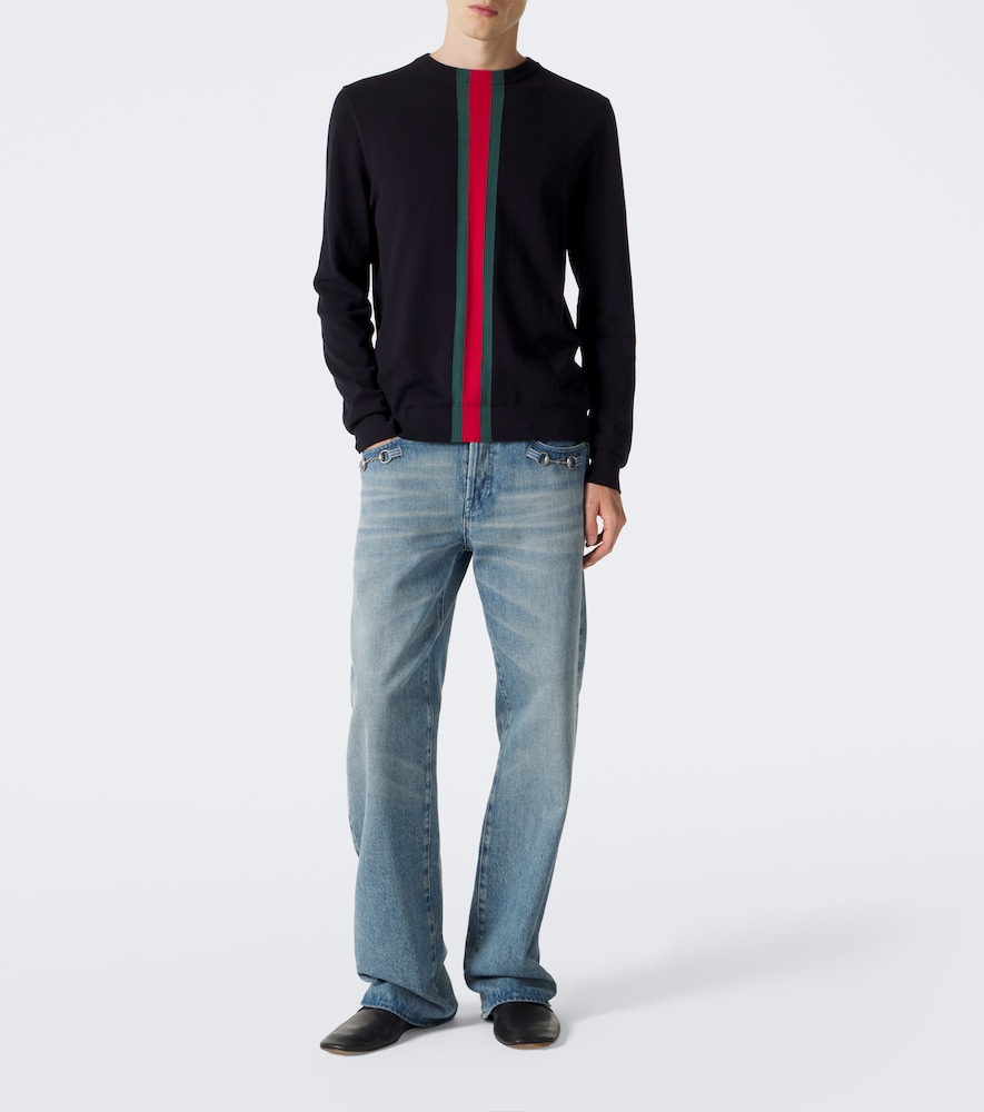 Horsebit Straight Jeans