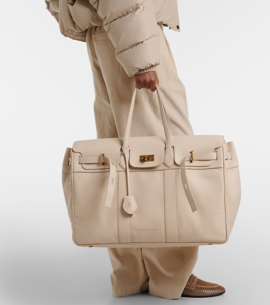Brunello Cucinelli Large leather tote bag | Thumbnail 5 Brunello Cucinelli Large leather tote bag | Thumbnail 5