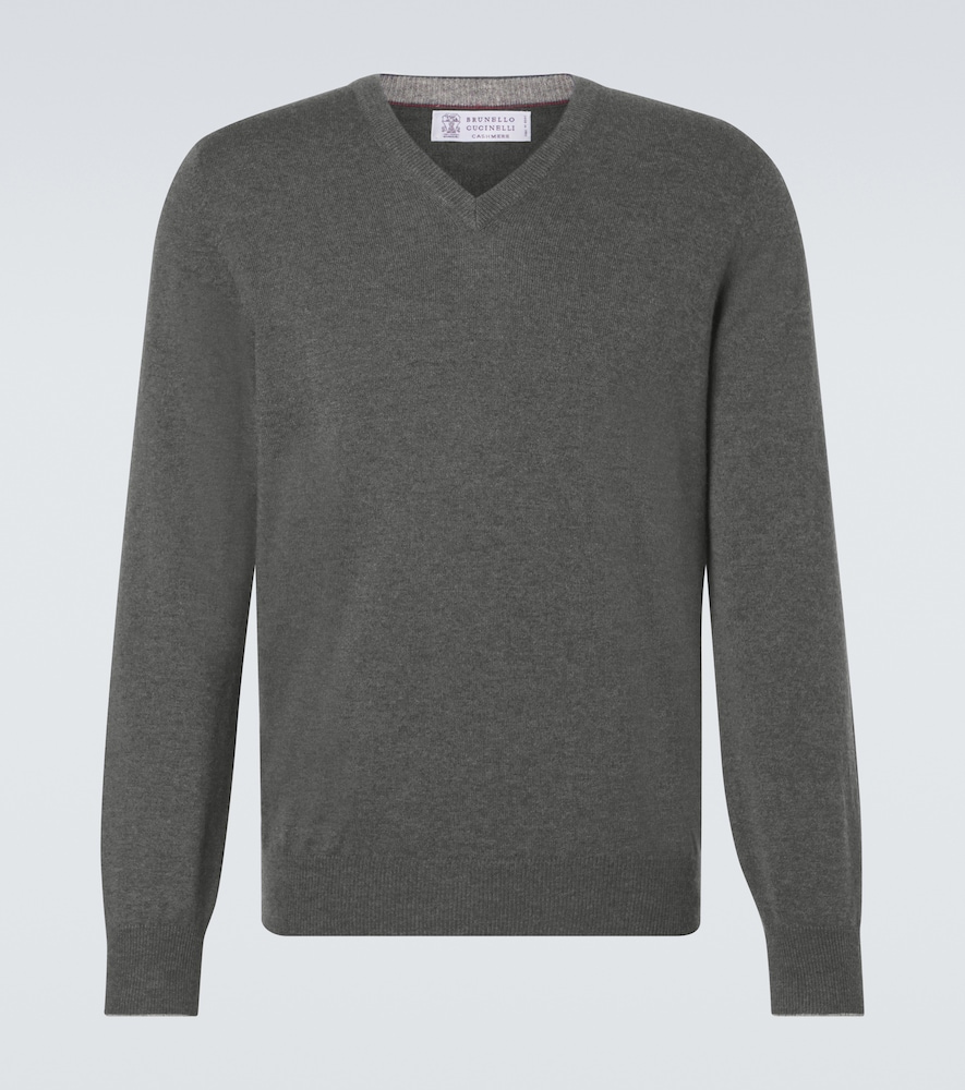 Brunello Cucinelli Men's Green Cashmere Sweater UK Size 34 - Mytheresa