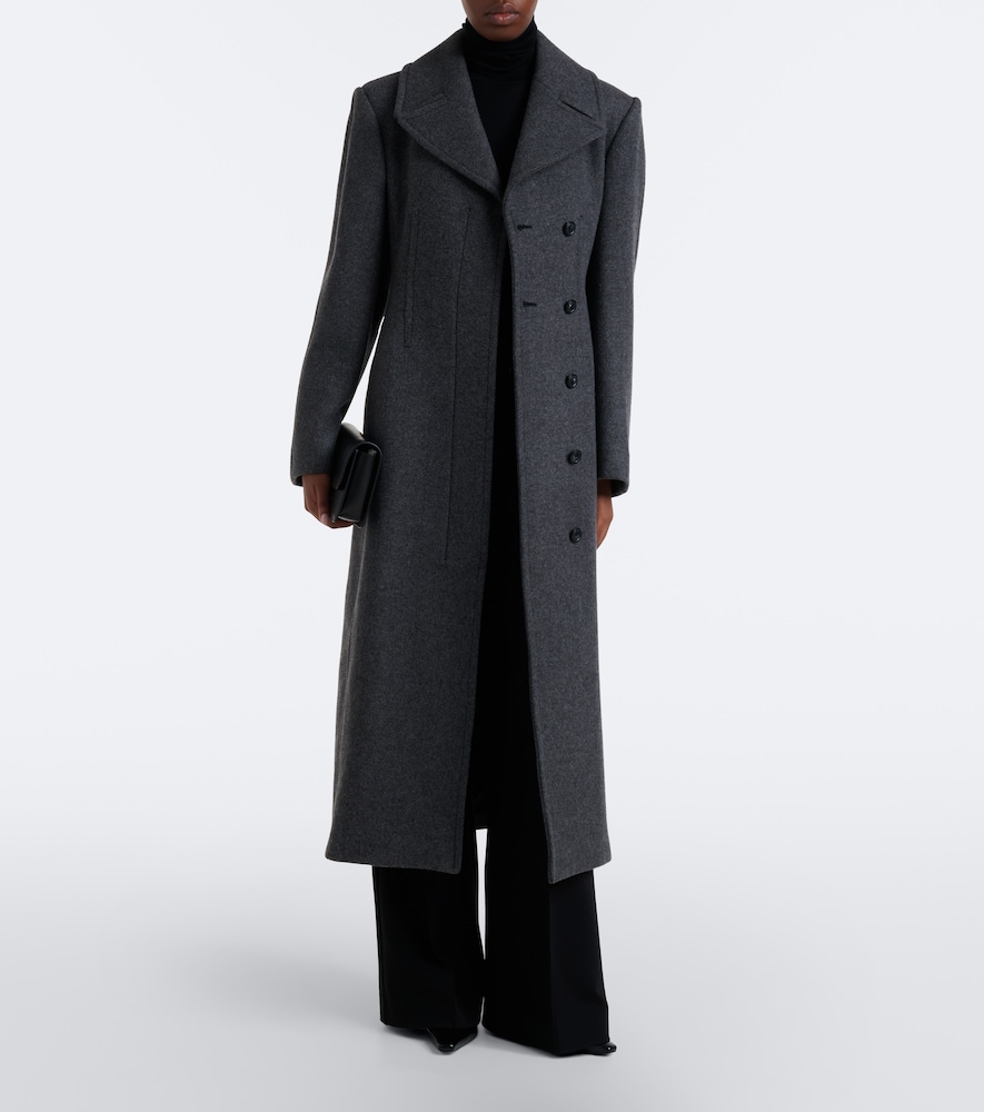 Belted Herringbone Virgin Coat