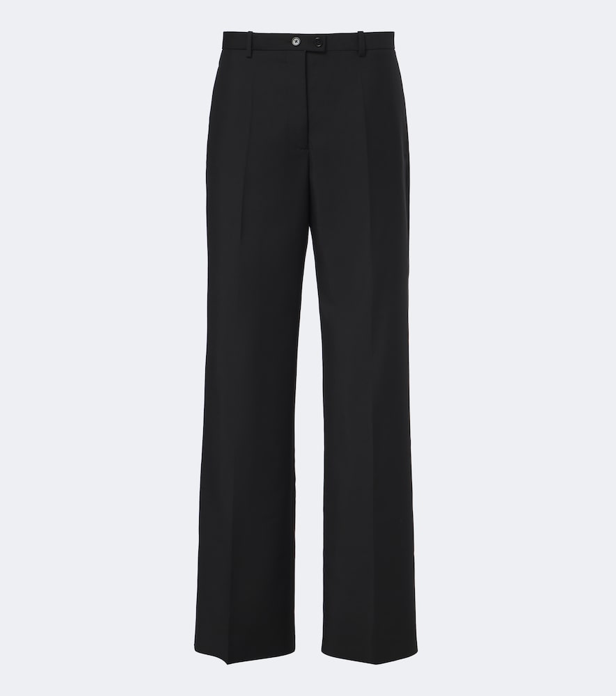Weite Hose aus Wolle und Mohair