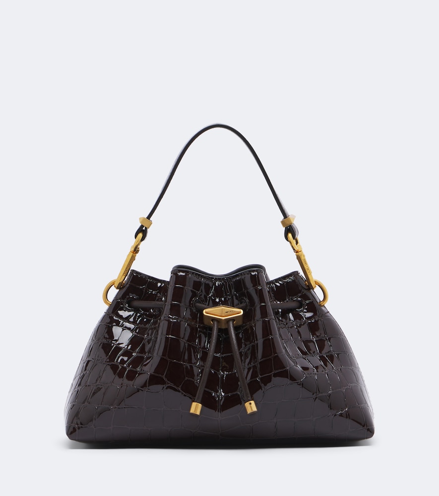 Bucket Bag Cinch Small aus Lackleder