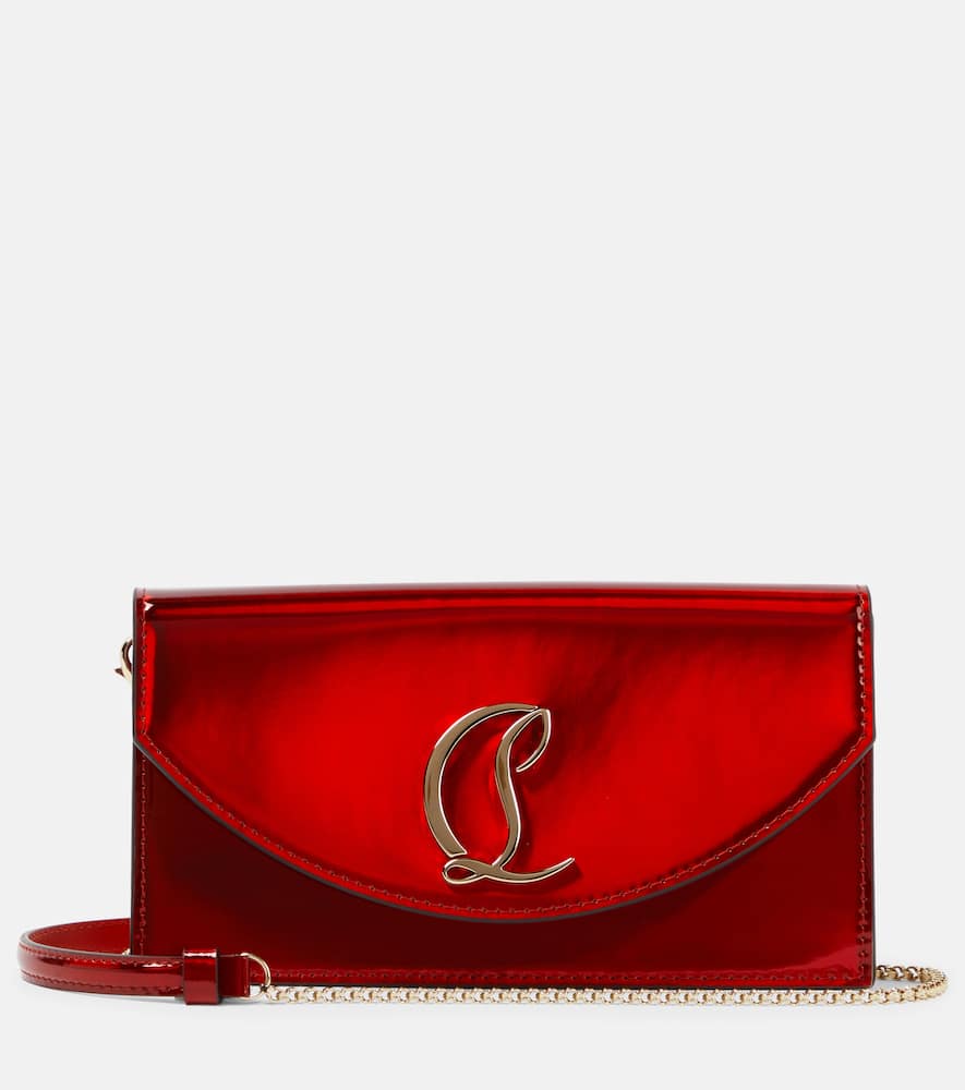 Christian Louboutin Loubi54 patent leather clutch