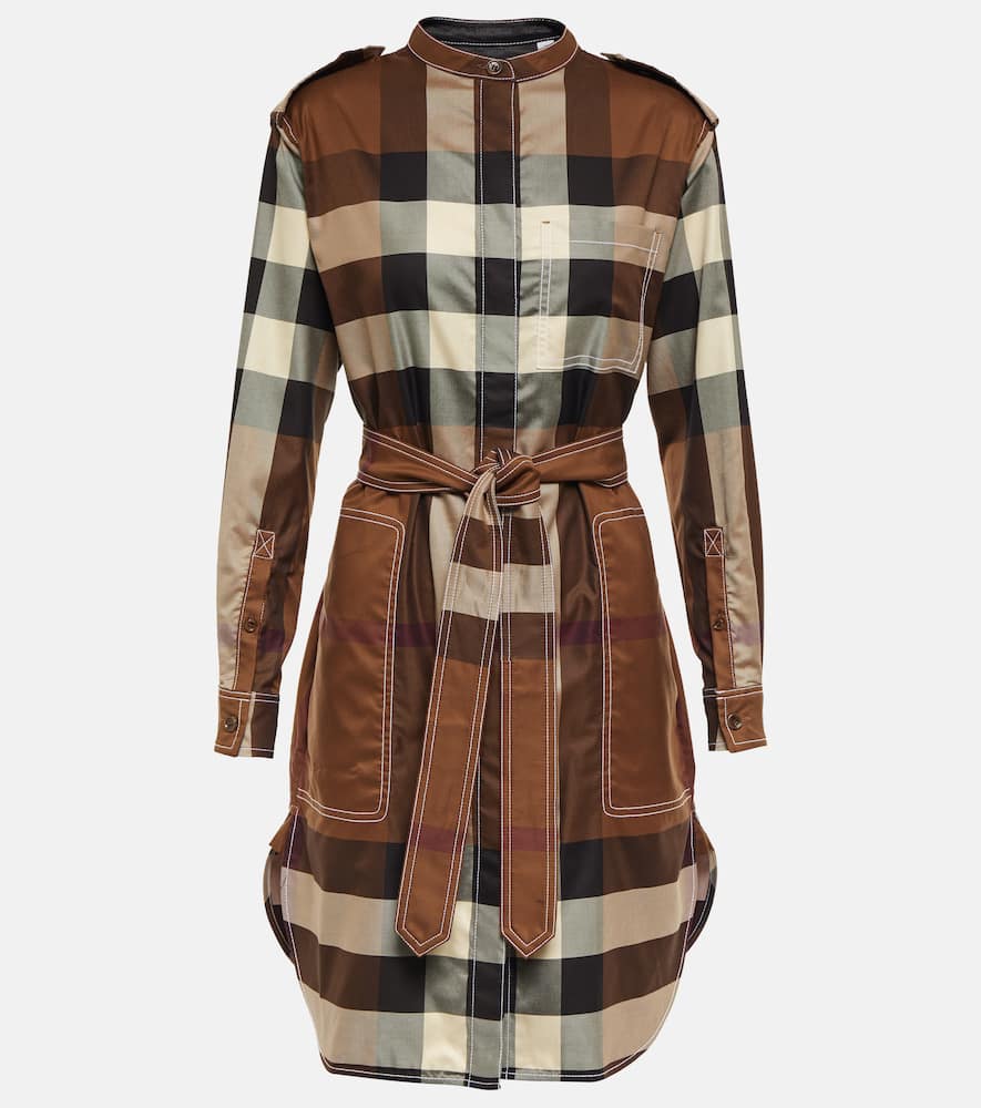 Burberry Vintage Check cotton twill shirt dress