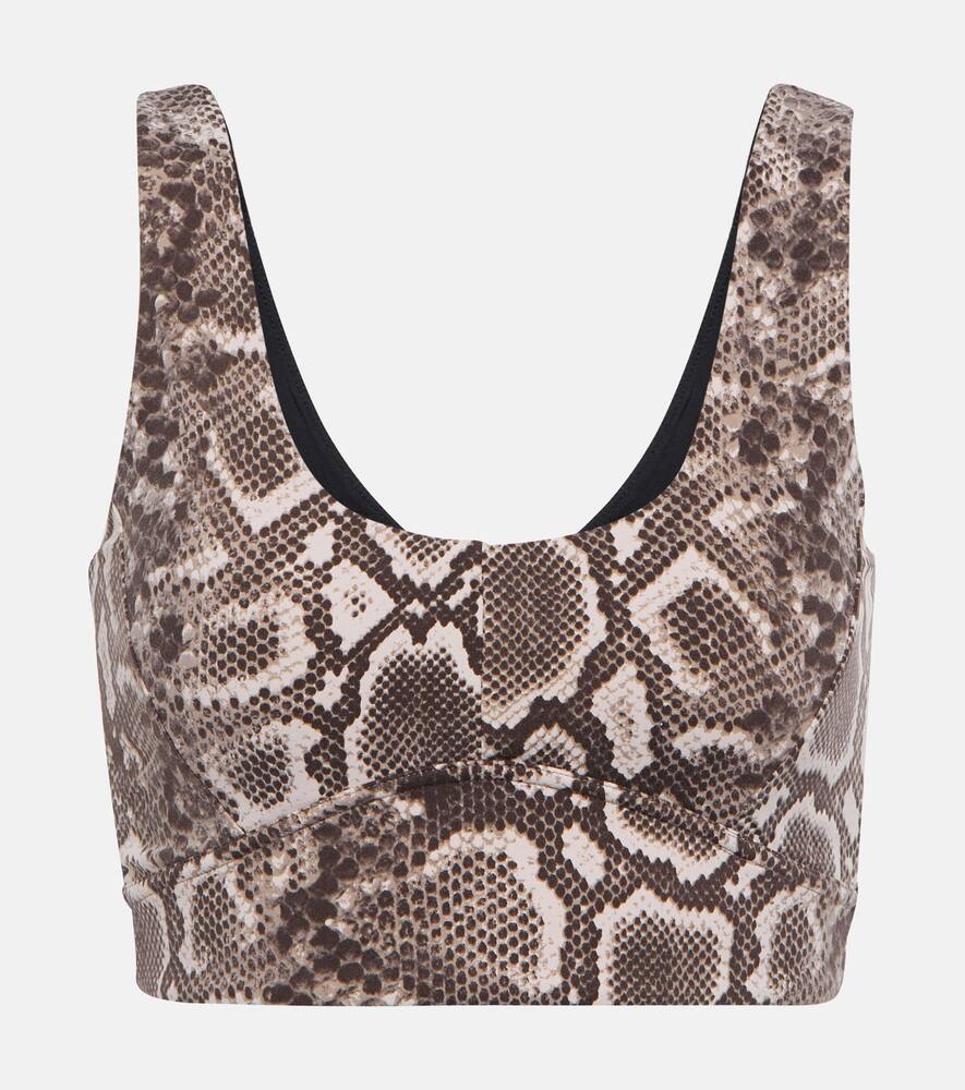 Varley Let's Go Elsie snake-print sports bra
