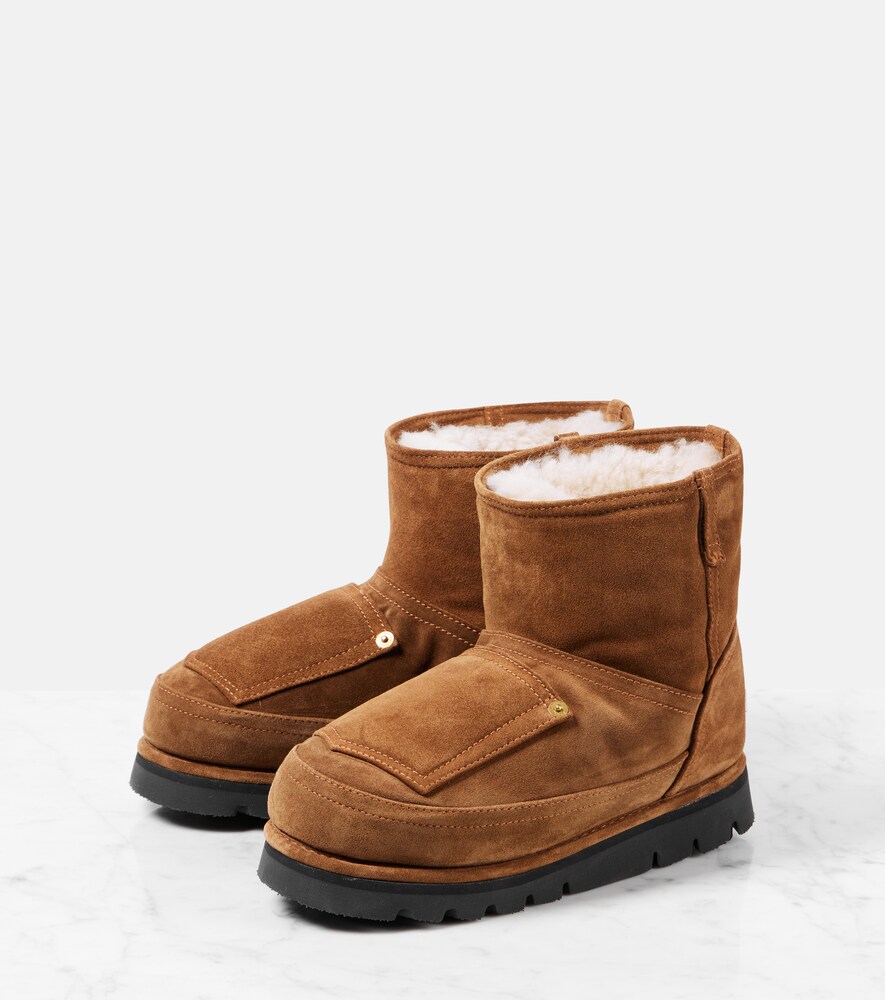 Shearling-Lined Ankle Boots