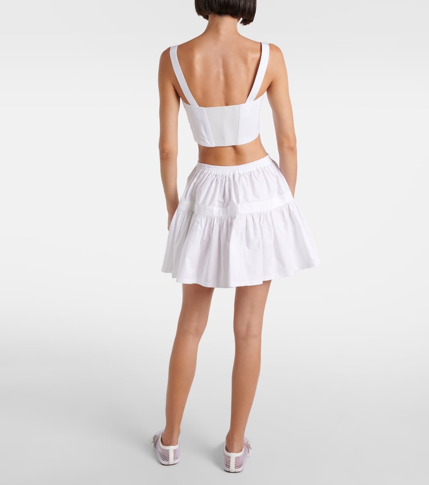  Alaia Alaia Cotton Crop Top 