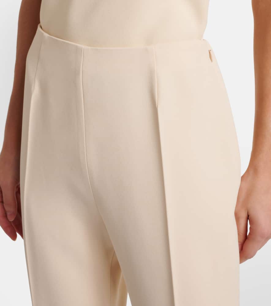 Prada Sablé Trousers In Weiss