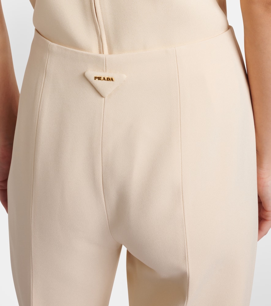 Prada Sablé Trousers In Weiss