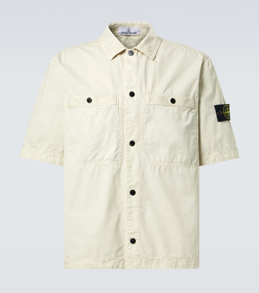 Stone Island Hemd Compass Aus Baumwolle In Beige