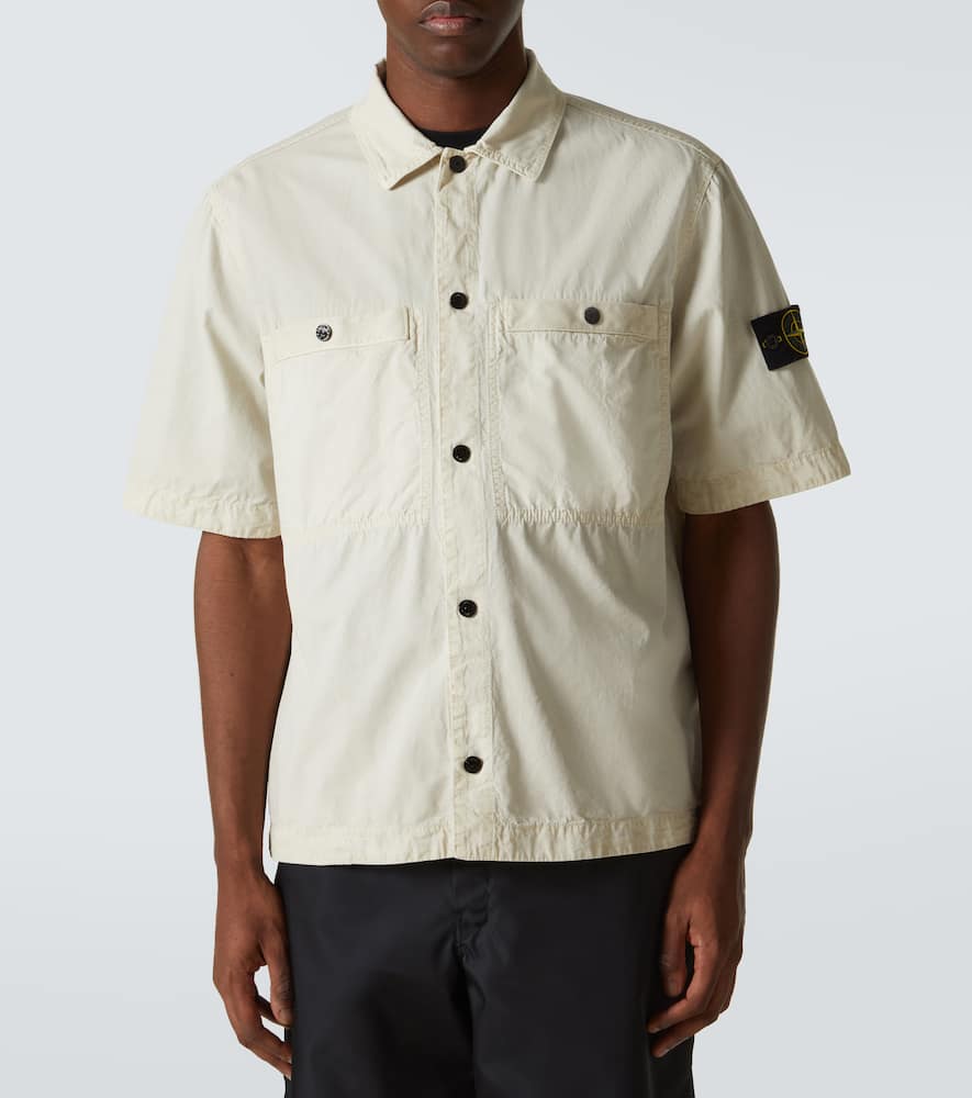 Stone Island Hemd Compass Aus Baumwolle In Beige