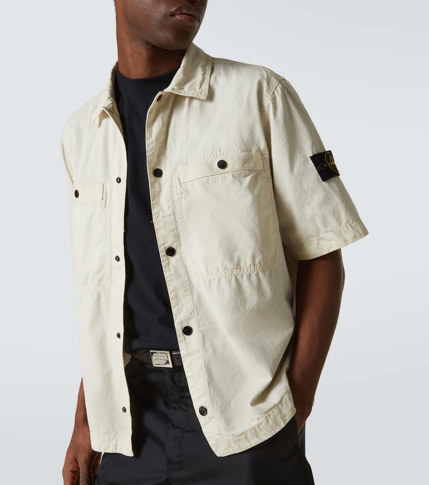 Stone Island Hemd Compass Aus Baumwolle In Beige