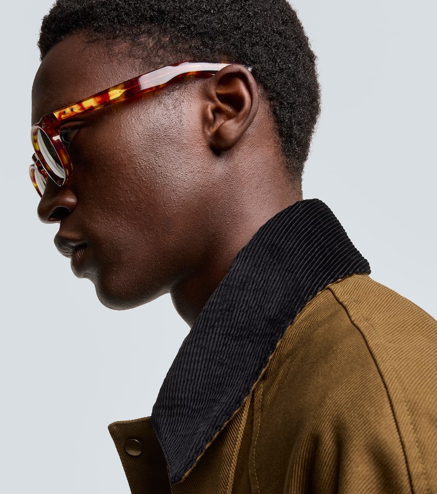 Jacques Marie Mage Zephirin 47 Round Sunglasses In Brown