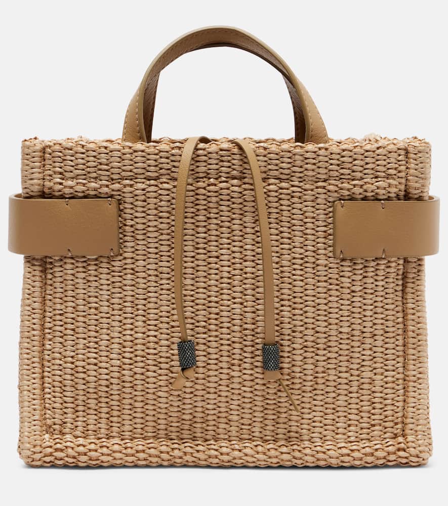 Essence Large raffia tote bag