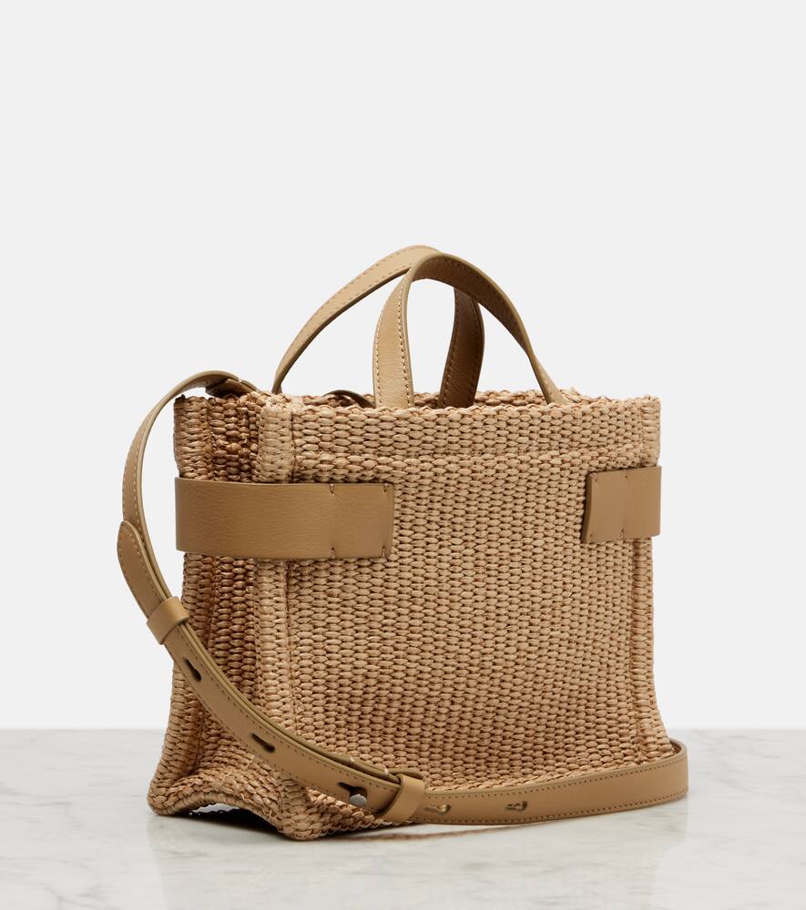 Brunello Cucinelli Essence Large Raffia Tote Bag In Beige